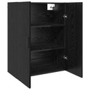 Vægskab Vægmonteret Sort eg 69,5 x 34 x 90 cm Konstrueret træ