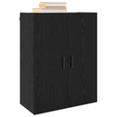 Vægskab Vægmonteret Sort eg 69,5 x 34 x 90 cm Konstrueret træ