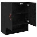 Vægskab Vægmonteret Sort eg 60 x 31 x 70 cm Konstrueret træ