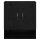 Vægmonteret skab Sort eg 60 x 31 x 70 cm Konstrueret træ