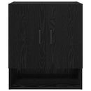 Vægskab Vægmonteret Sort eg 60 x 31 x 70 cm Konstrueret træ