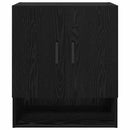 Vægmonteret skab Sort eg 60 x 31 x 70 cm Konstrueret træ