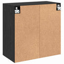 Vægskab Vægmonteret Sort eg 60 x 31 x 60 cm Konstrueret træ