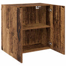 Vægmonteret skab Gammelt træ 60 x 31 x 60 cm Konstrueret træ