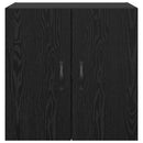 Vægmonteret skab Sort eg 60 x 31 x 60 cm Konstrueret træ