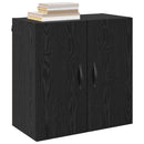 Vægmonteret skab Sort eg 60 x 31 x 60 cm Konstrueret træ