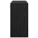 Vægmonteret skab Sort eg 60 x 31 x 60 cm Konstrueret træ