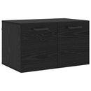 Vægmonteret skab Sort eg 60 x 36,5 x 35 cm Konstrueret træ