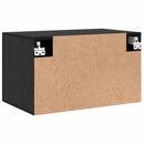 Vægmonteret skab 60 x 36,5 x 35 cm Konstrueret træ Sort eg