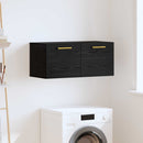 Vægskab 80 x 36.5 x 35 cm Konstrueret træ Sort eg