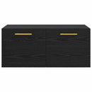 Vægskab 80 x 36.5 x 35 cm Konstrueret træ Sort eg