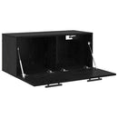 Vægskab 80 x 36.5 x 35 cm Konstrueret træ Sort eg