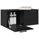 Vægskab 80 x 36.5 x 35 cm Konstrueret træ Sort eg