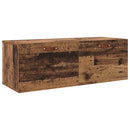 Vægmonteret skab Gammelt træ 100 x 36,5 x 35 cm Konstrueret træ