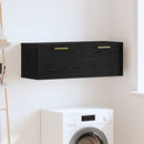 Vægskab 100 x 36.5 x 35 cm Konstrueret træ Sort eg