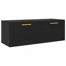 Vægskab 100 x 36.5 x 35 cm Konstrueret træ Sort eg