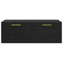Vægskab 100 x 36.5 x 35 cm Konstrueret træ Sort eg