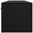 Vægskab 100 x 36.5 x 35 cm Konstrueret træ Sort eg