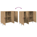 Sideboard Artisan Egetræ 89,5 x 34 x 80 cm Konstrueret træ
