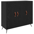 Sideboard Sort eg 89,5 x 34 x 80 cm Konstrueret træ