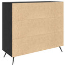 Sideboard Sort eg 89,5 x 34 x 80 cm Konstrueret træ