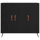 Sideboard Sort eg 89,5 x 34 x 80 cm Konstrueret træ