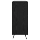 Sideboard Sort eg 89,5 x 34 x 80 cm Konstrueret træ