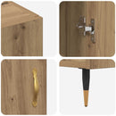 Sideboard Artisan Egetræ 90 x 34 x 80 cm Konstrueret træ