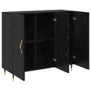 Sideboard Sort eg 90 x 34 x 80 cm Konstrueret træ
