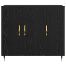 Sideboard Sort eg 90 x 34 x 80 cm Konstrueret træ