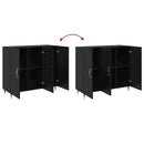 Sideboard Sort eg 90 x 34 x 80 cm Konstrueret træ