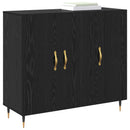 Sideboard Sort eg 90 x 34 x 80 cm Konstrueret træ