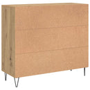 Sideboard Artisan Egetræ 90 x 32,5 x 80 cm Konstrueret træ