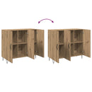 Sideboard Artisan Egetræ 90 x 32,5 x 80 cm Konstrueret træ