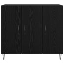 Sideboard Sort eg 90 x 32,5 x 80 cm Konstrueret træ