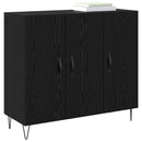 Sideboard Sort eg 90 x 32,5 x 80 cm Konstrueret træ