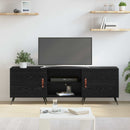 TV-skab Sort eg 150 x 30 x 50 cm Konstrueret træ