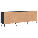 TV-skab Sort eg 150 x 30 x 50 cm Konstrueret træ