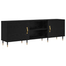TV-skab Sort eg 150 x 30 x 50 cm Konstrueret træ