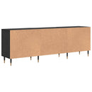 TV-skab Sort eg 150 x 30 x 50 cm Konstrueret træ