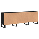 TV-skab Sort eg 150 x 30 x 50 cm Konstrueret træ