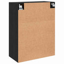 Vægskab Vægmonteret Sort eg 69.5 x 34 x 90 cm Konstrueret træ