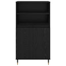 Highboard Sort 60 x 36 x 110 cm Konstrueret træ