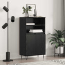 Highboard Sort 60 x 36 x 110 cm Konstrueret træ