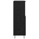 Highboard Sort 60 x 36 x 110 cm Konstrueret træ