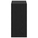 Garderobeskab med hylde med opbevaring Sort eg 77 x 48 x 102 cm