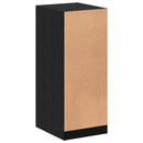 Garderobeskab med hylde med opbevaring Sort eg 41 x 48 x 102 cm