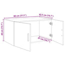 Vægskab Gammelt træ 80 x 42.5 x 40 cm Konstrueret træ