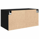Vægskab Vægmonteret Sort eg 80 x 42.5 x 40 cm Konstrueret træ