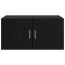 Vægskab Vægmonteret Sort eg 80 x 42.5 x 40 cm Konstrueret træ